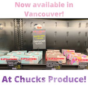 We're in Vancouver, Olympia, Eugene, Salem, Tacoma too... at Rawdacious in Portland