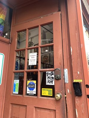 Oops maybe they were opened (door looks ajar) 😣   at Scapegoat Tattoo in Portland