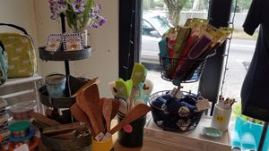 various goods at Herbivore Clothing in Portland