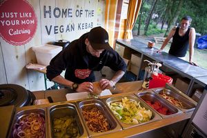 Vegan Burgers and Kebab at Just Like Your Mom in Rotterdam