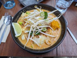 Vegan Laksa at Hot Chilli Bean Thai Cafe in Coolum Beach