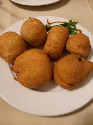 Veg pakora at Indian Raja in Riga