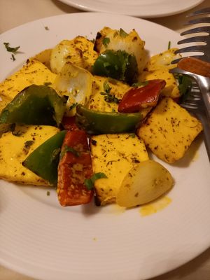 Tina paneer at Indian Raja in Riga