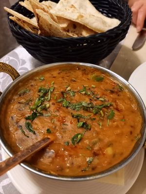 Tarka dahl at Indian Raja in Riga
