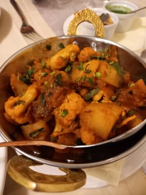 Aloo gobi at Indian Raja in Riga