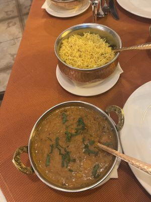 Yellow lentil curry  at Indian Raja in Riga