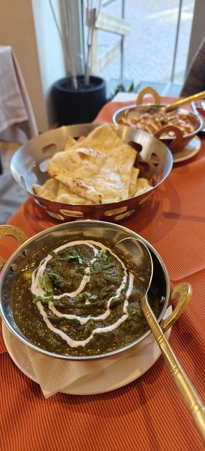Palak Paneer at Indian Raja in Riga