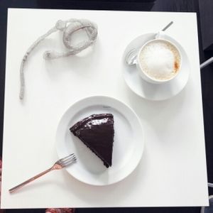 great cappuccino and greatest cake  at Suesser WOLZ in Berlin