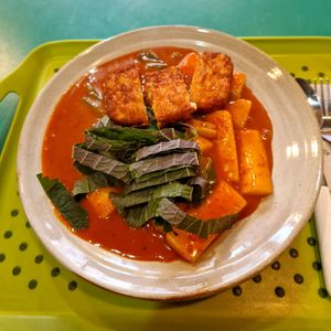 Tteokbokki😋 at Loving Hut Land - 러빙헛랜드 in Seoul