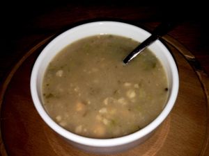 sour chickpea soup at Zencefil in Istanbul