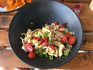 Great food and service 🙌🏻 wok tahini noodles at Guga Spicy in Gdansk