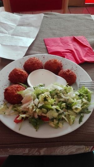 Falafel at Alia's in Innsbruck