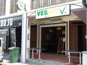 café exterior photo at VegCafe in Central Singapore