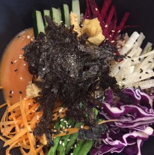 Bibimbap at VegCafe in Central Singapore