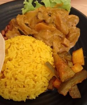 Mutton curry at VegCafe in Central Singapore