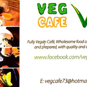name card front at VegCafe in Central Singapore