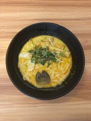 Laksa at VegCafe in Central Singapore