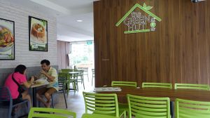 cafe interior at The Green Hut in North Singapore