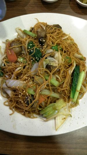 桂花面 (fried ee mee) at The Green Hut in North Singapore