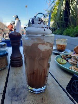 Cold chocolate with coconut milk at Bespoke Kitchen  in Queenstown