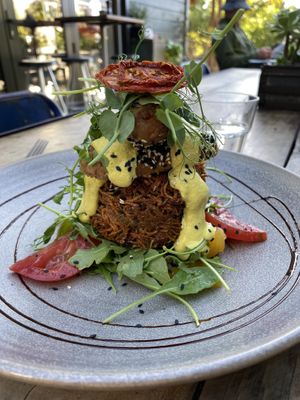 Vegan summer Benedict  at Bespoke Kitchen  in Queenstown