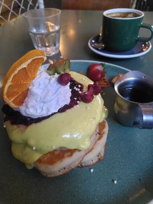 Trifle pancakes at Bespoke Kitchen  in Queenstown