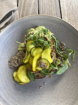 Open greens sandwich   at Bespoke Kitchen  in Queenstown
