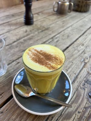 Tumeric latte  at Bespoke Kitchen  in Queenstown