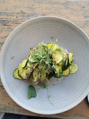 Greens open sandwich at Bespoke Kitchen  in Queenstown