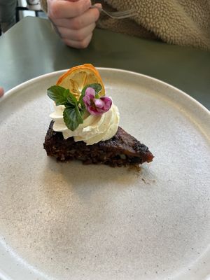 Vegan carrot cake  at Bespoke Kitchen  in Queenstown