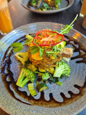 Tofu Benedict at Bespoke Kitchen  in Queenstown