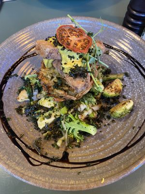 Vegan winter Benedict   at Bespoke Kitchen  in Queenstown