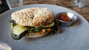 Vegan Bagel at Bespoke Kitchen  in Queenstown
