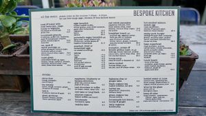 Menu September 11th 2018 - vegan option very clear   at Bespoke Kitchen  in Queenstown