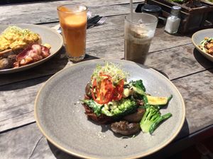 Vegan benedict at Bespoke Kitchen  in Queenstown