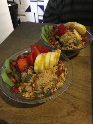 Açaitella bowls at Teresa's Juicery in Barcelona