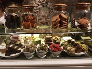 mostly vegan treats!  at Teresa's Juicery in Barcelona