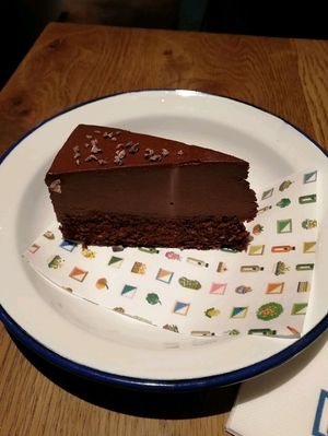 Chocolate Cake at Teresa's Juicery in Barcelona