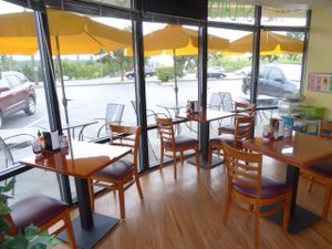 Unpretentious, casual, quaint & cozy.  Sit and watch the busyness of life go by. at Hodge Podge Cafe in Kenmore