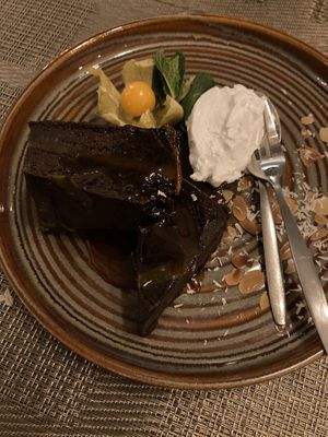 Vegan brownie  at Poort van Assen in Assen