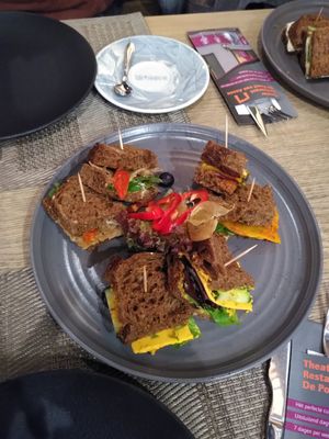 Sandwiches high tea at Poort van Assen in Assen