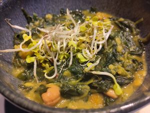 Pompoen spinazie curry at Poort van Assen in Assen