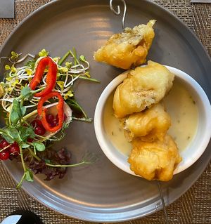 Champignons in bier beslag  at Poort van Assen in Assen