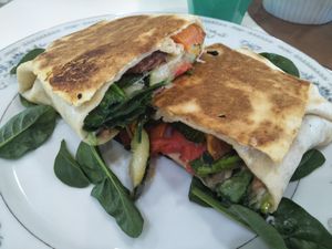Vegan wrap at The Urban Coffee House in Busselton