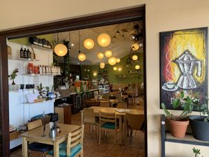 Relaxed cafe interior at The Urban Coffee House in Busselton