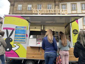 Food Truck on Maximillianplatz - Usual position  at Vegbereitung - Food Trailer in Bamberg
