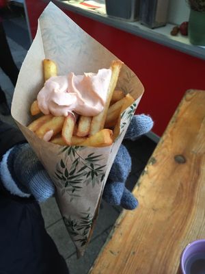 Bio fries at Vegbereitung - Food Trailer in Bamberg
