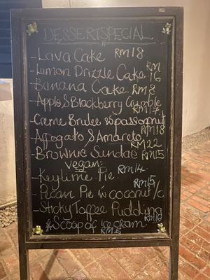 Dessert board  at The Fat Frog in Langkawi