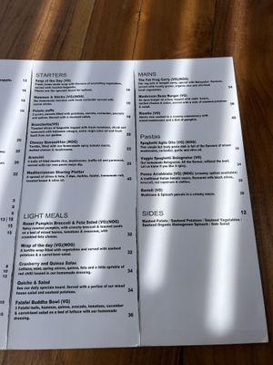 Menu march  at The Fat Frog in Langkawi