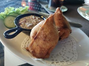 Potato puffs at The Fat Frog in Langkawi